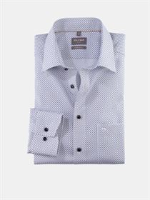 Olymp print bomulds skjorte. Comfort Fit 1120 34 22